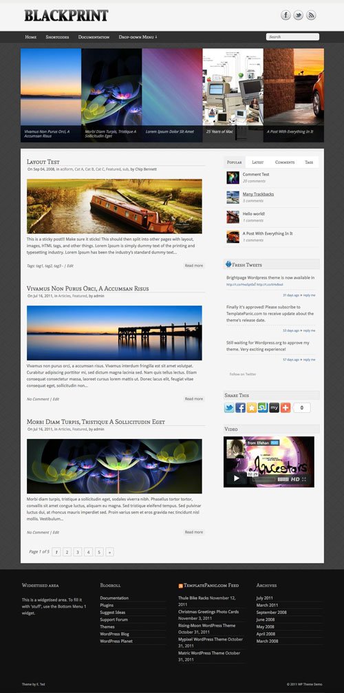 Blackprint wordpress theme