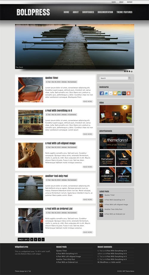 Boldpress wordpress theme