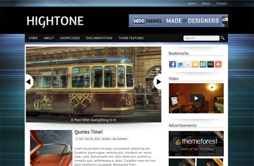 hightone wordpress theme