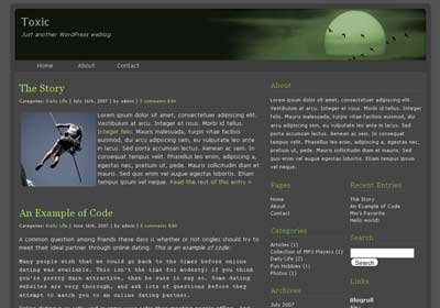 toxic wordpress theme