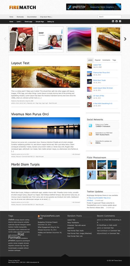 Firematch wordpress theme