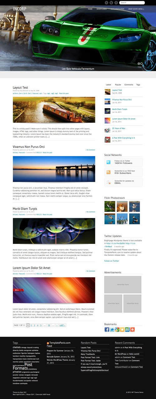 Incorp wordpress theme