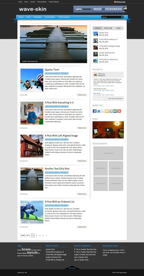 Wave-Skin WordPress Theme