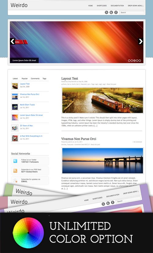 Weirdo WordPress Theme